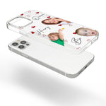 Peek-A-Boo Kids Family Friend Custom Image - Personalized Photo Clear Phone Case