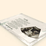 Soon To Be Dad This Father's Day I'll Be Snuggled Up - Personalized Rectangle Acrylic Photo Plaque
