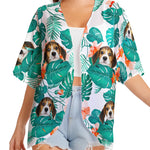 Summer - Custom Face - Personalized Photo Women's Kimono Chiffon Cover Up