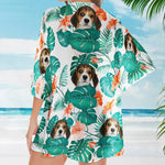 Summer - Custom Face - Personalized Photo Women's Kimono Chiffon Cover Up