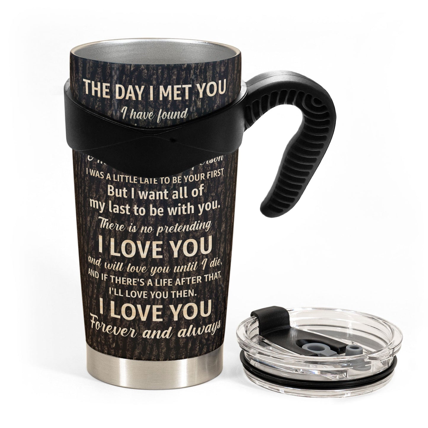 The Day I Met You I Found The One - Personalized Photo Tumbler Cup