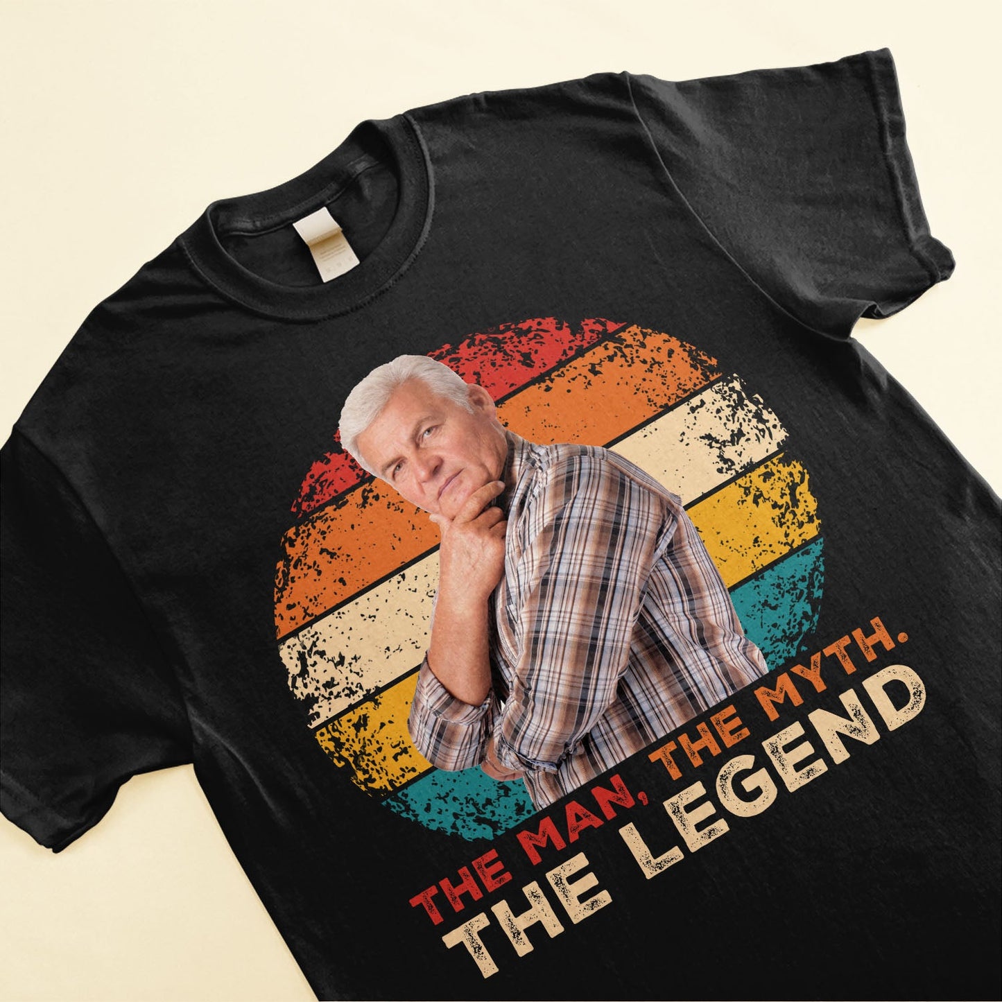 (Photo Inserted) The Man, The Myth. The Legend - Personalized Shirt