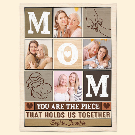 The Piece Holds Us Together - Personalized Photo Blanket