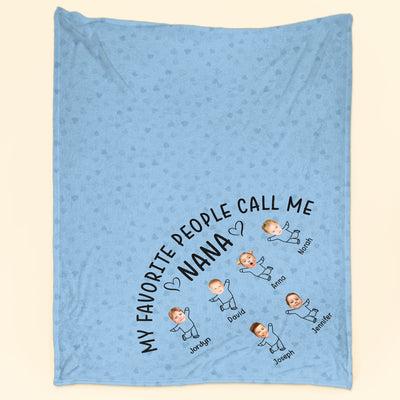 This Is How My Favorite People Call Me - Personalized Photo Blanket