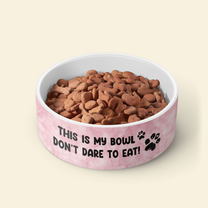 This Is My Bowl - Personalized Photo Pet Bowl