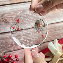 Those We Love Don't Go Away - Personalized Circle Acrylic Photo Ornament