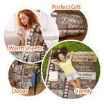 Those We Love Don't Go Away - Personalized Photo Blanket - Birthday, Loving Gift For Family Members With Lost One