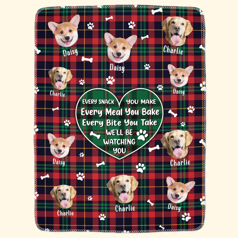 (Photo Inserted) We'll Be Watching You - Personalized Blanket