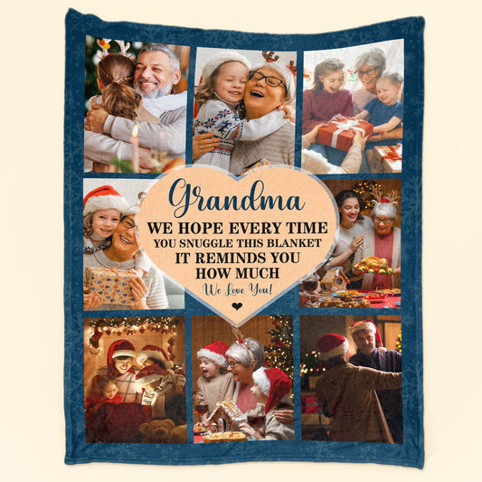 When You Snuggle This Blanket - Personalized Photo Blanket