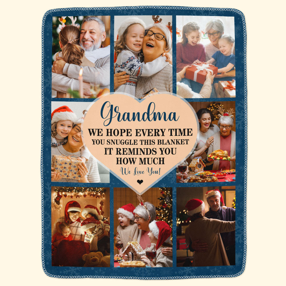 When You Snuggle This Blanket - Personalized Photo Blanket
