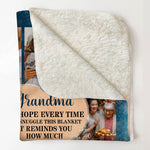 When You Snuggle This Blanket - Personalized Photo Blanket