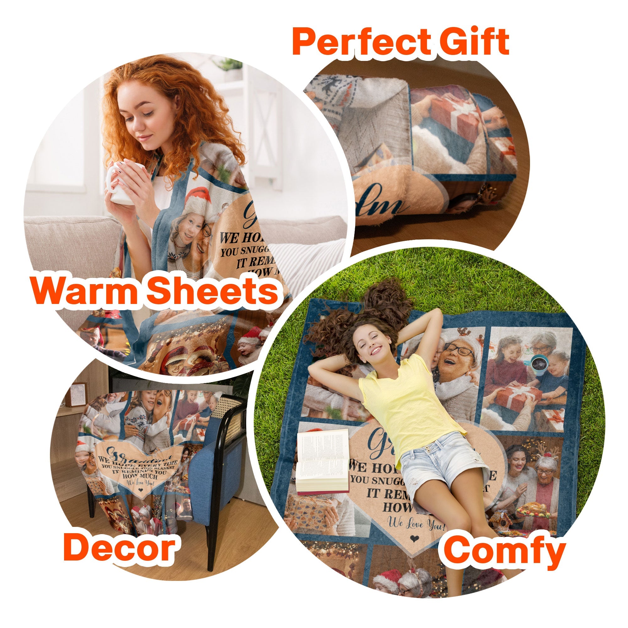 When You Snuggle This Blanket - Personalized Photo Blanket