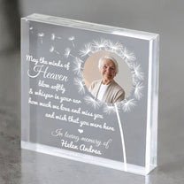 Winds Of Heaven - Personalized Square-Shaped Acrylic Photo Plaque