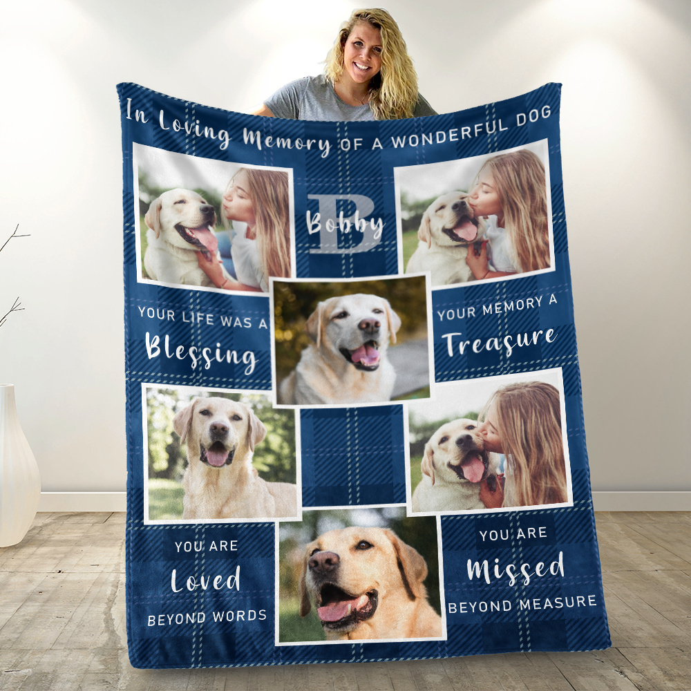 You Are Missed - Personalized Photo Blanket