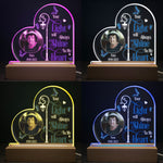 Your Light Will Always Shine In My Heart - Personalized Photo LED Light
