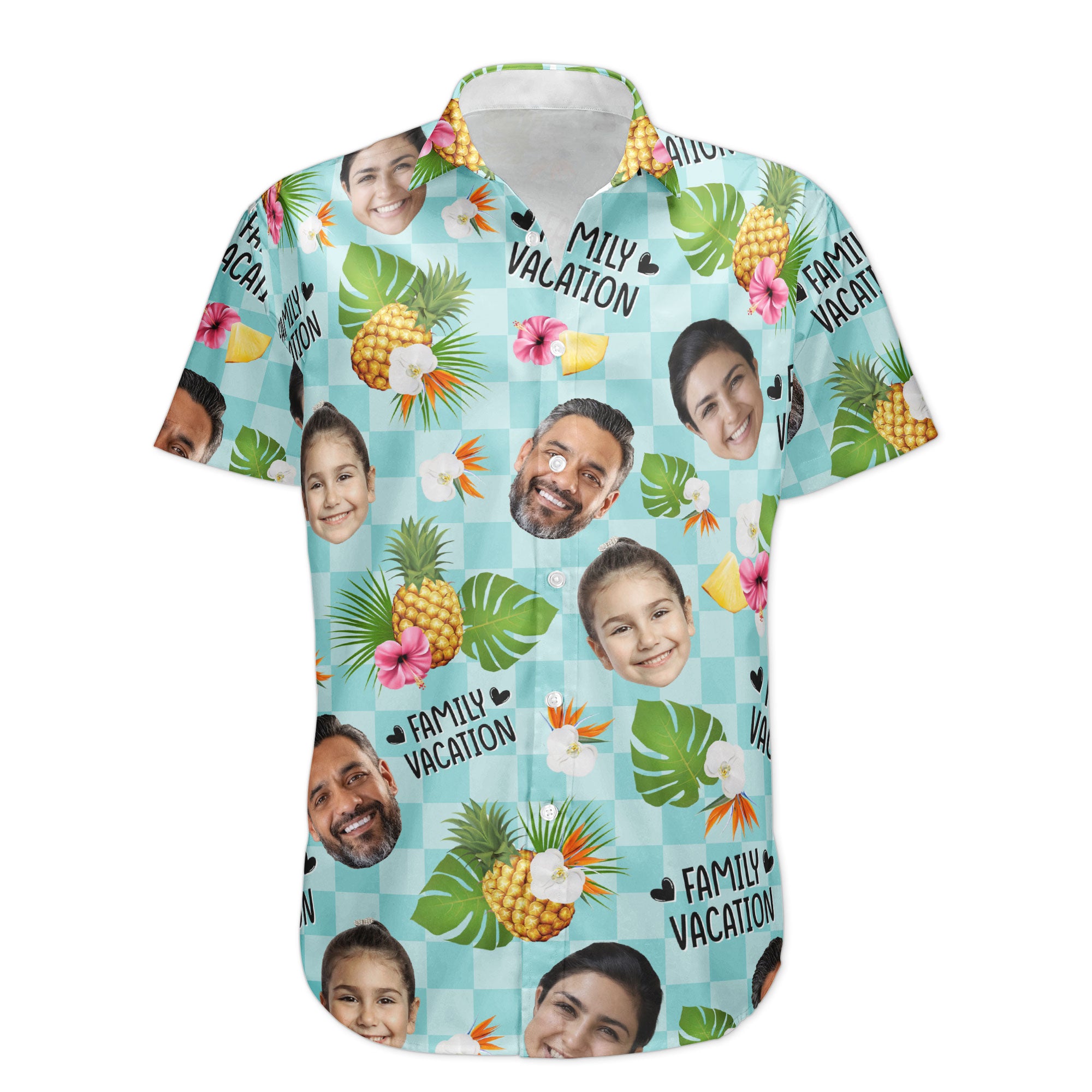 Family Vacation - Personalized Photo Hawaiian Shirt