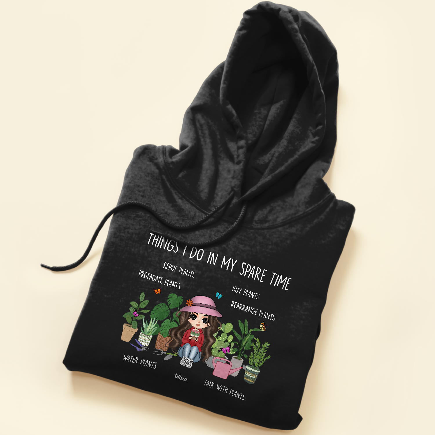 Plant Lady In Spare Time - Personalized Shirt