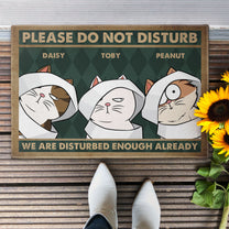 Please Do Not Disturb We Are Disturbed Enough Already - Personalized Doormat