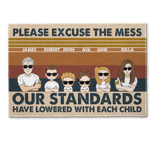 Please Excuse The Mess - Personalized Doormat