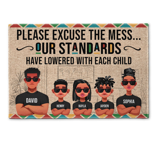 Please Excuse The Mess... - Personalized Doormat