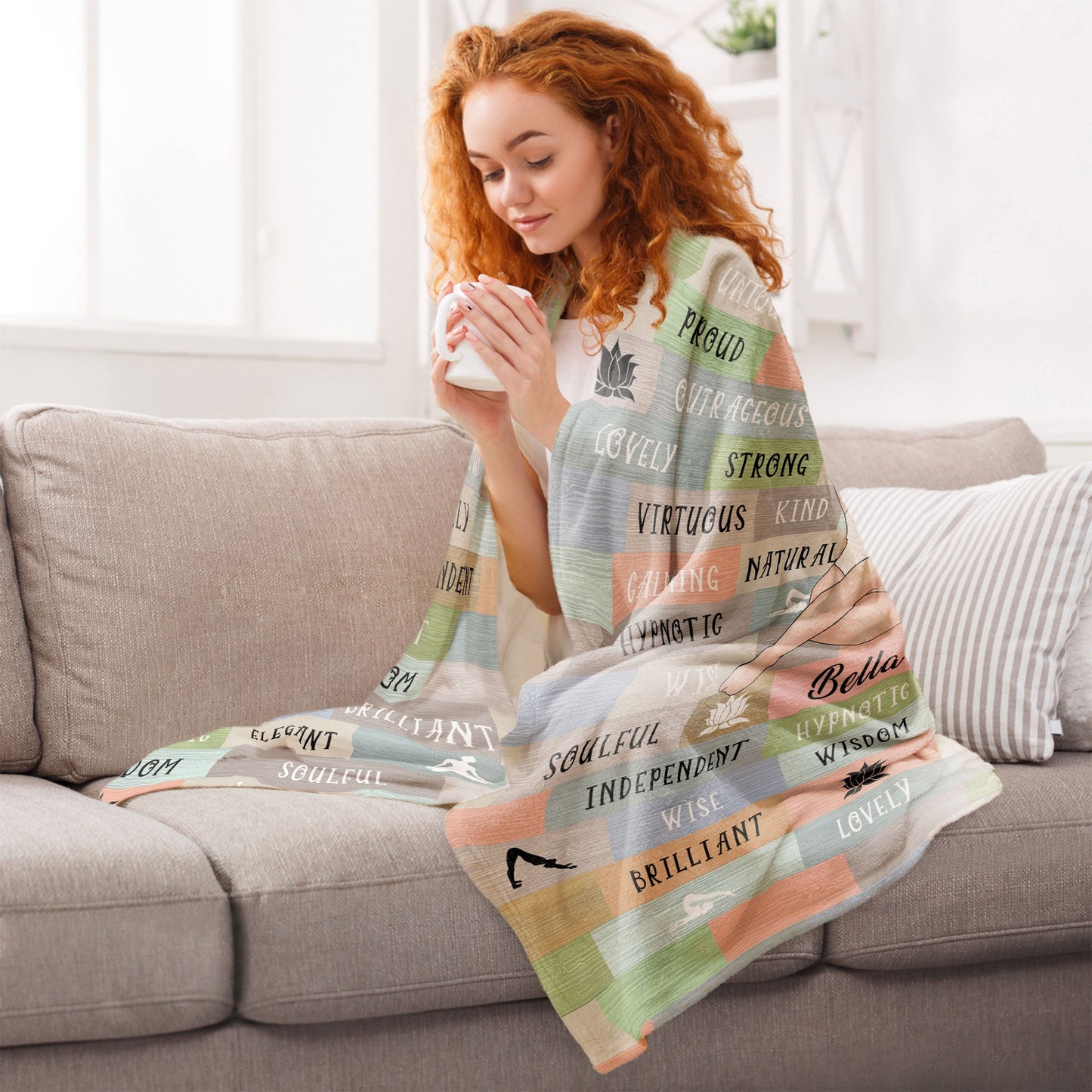 Positive Affirmations - Personalized Blanket