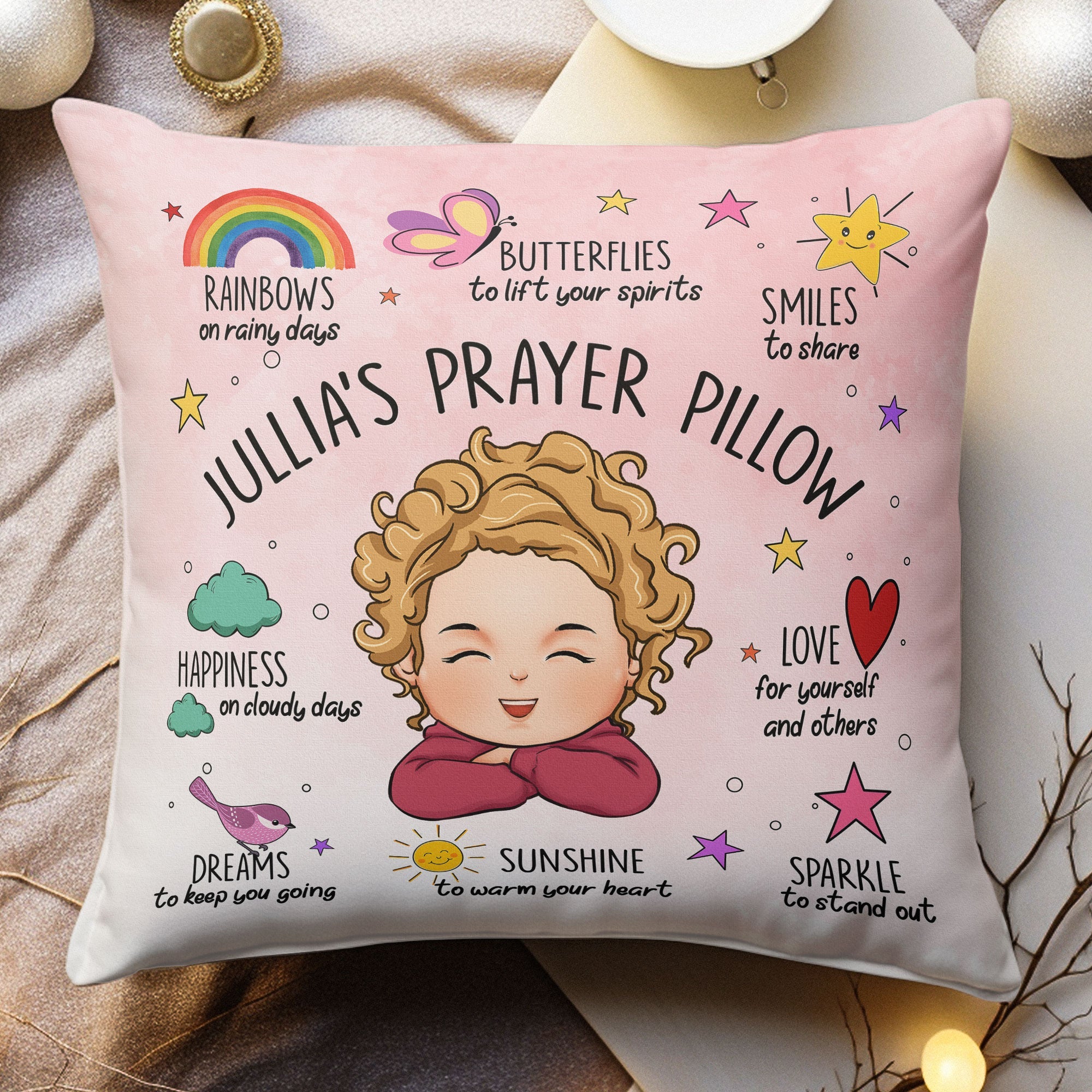 Prayer For Kid - Personalized Pillow (Insert Included)