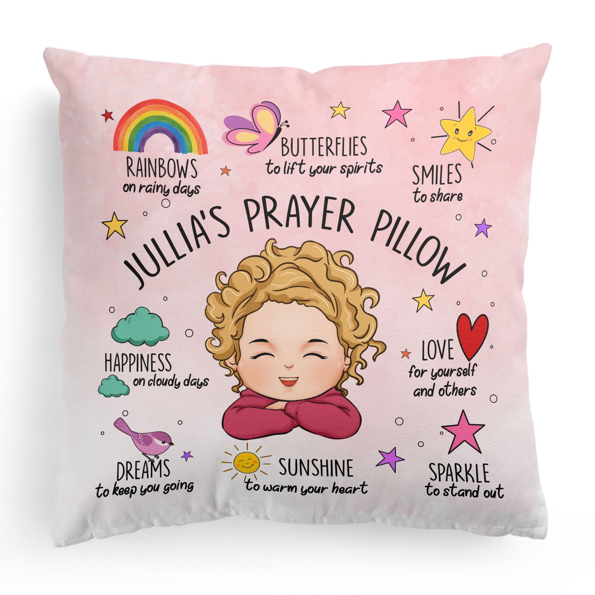 Prayer For Kid - Personalized Pillow (Insert Included)