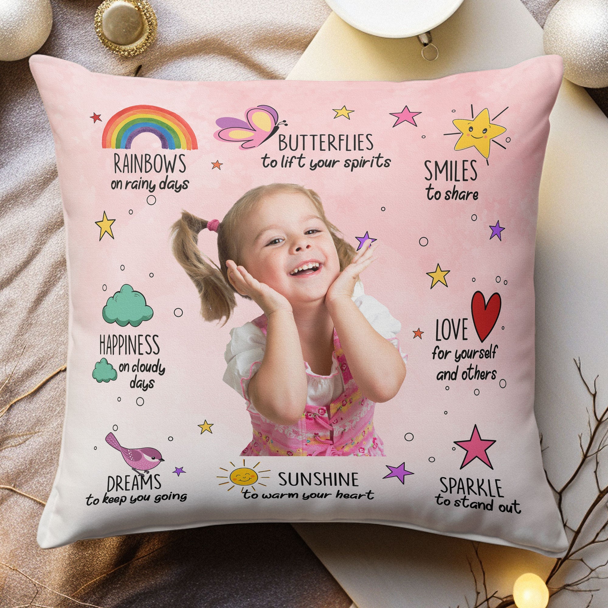 Prayer For Kids - Personalized Photo Pillow (Insert Included)