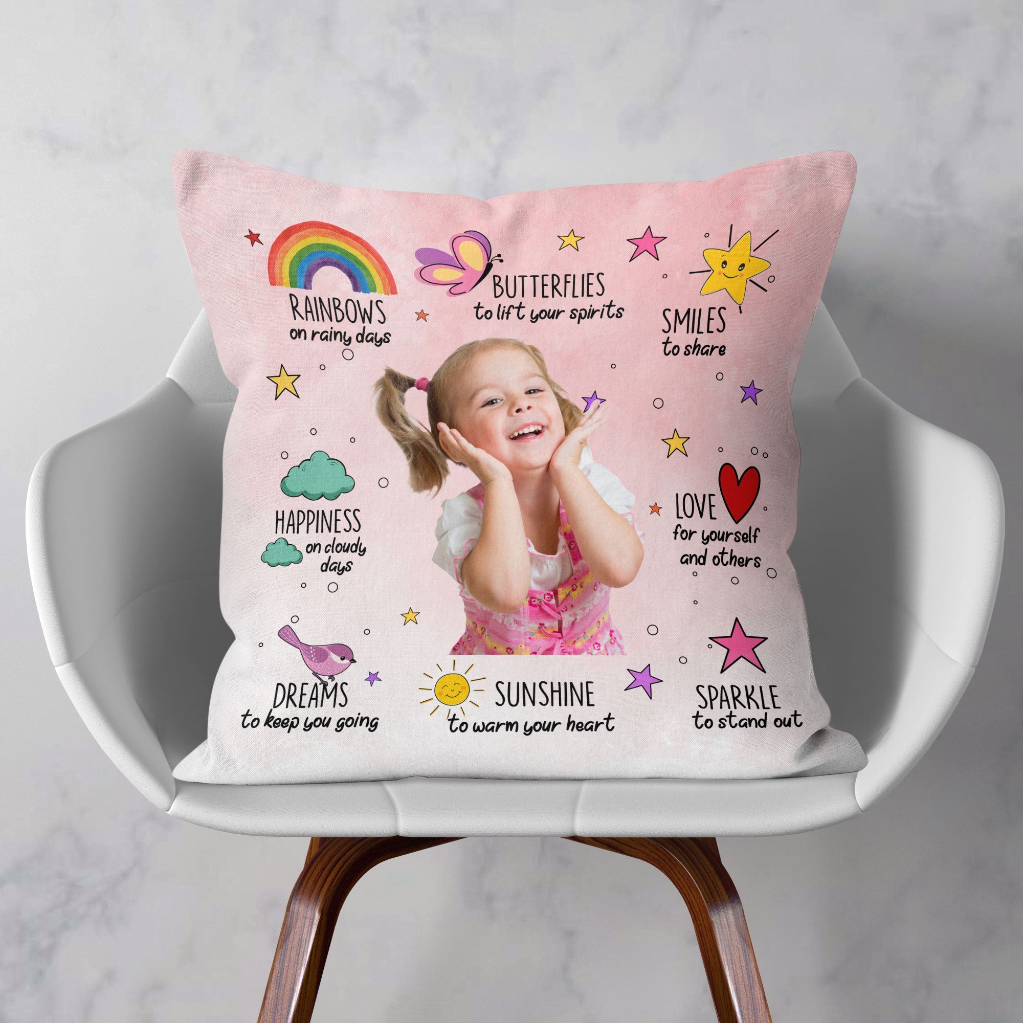 Prayer For Kids - Personalized Photo Pillow (Insert Included)