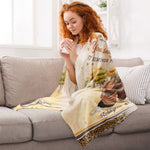 Pretend This Is A Hug From Me - Personalized Blanket - Fall season, Birthday, Autumn Gift For Besties, Best Friends, Soul Sisters