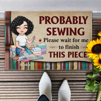 Probably Sewing - Personalized Doormat