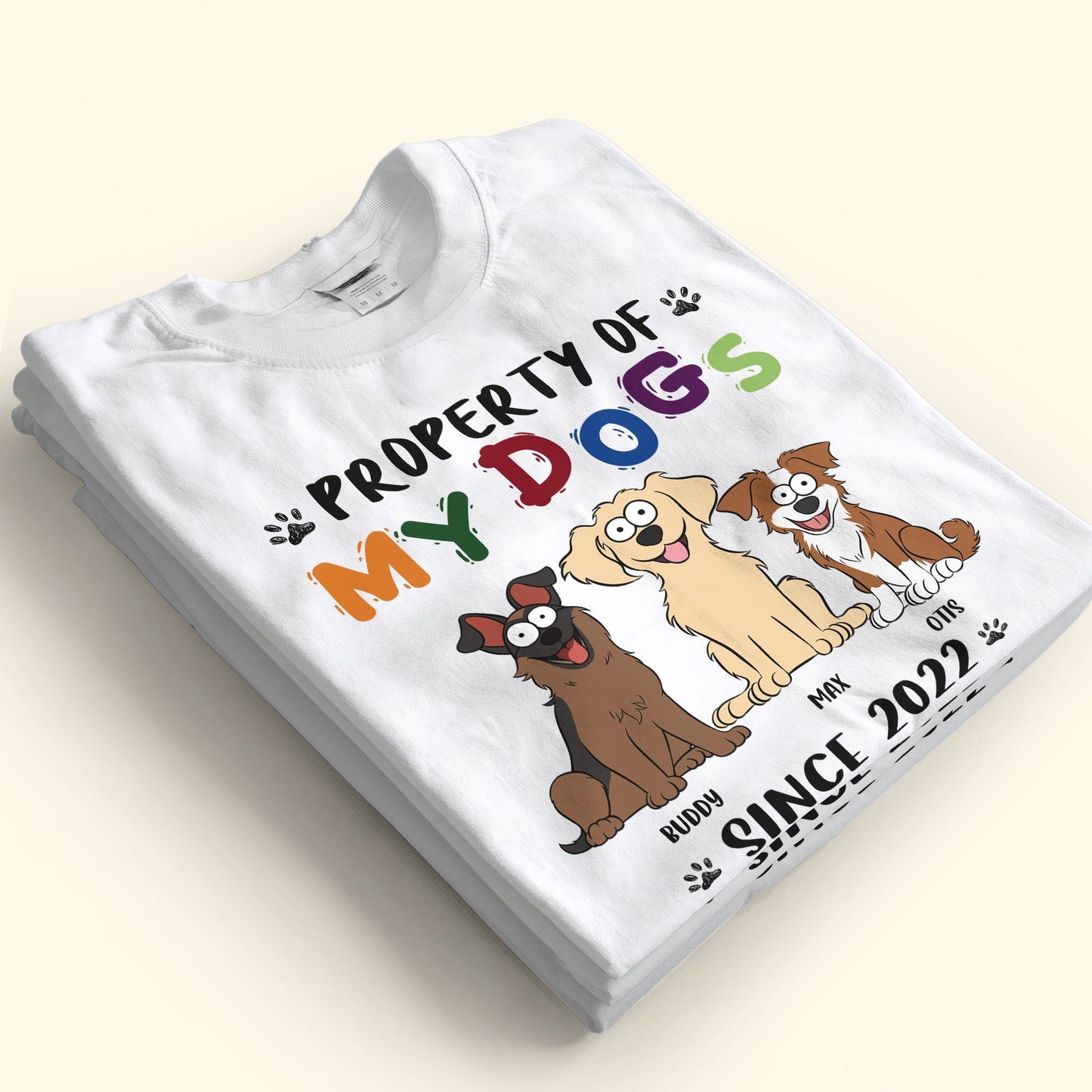 Property Of My Dogs Since - Personalized Shirt