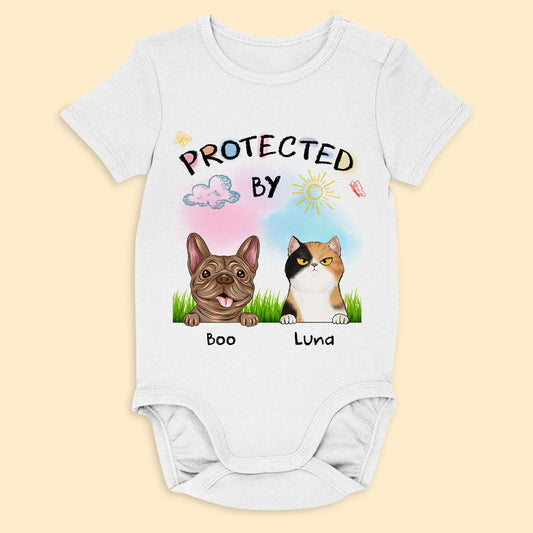 Protected By - Personalized Custom Shirt & Baby Onesie