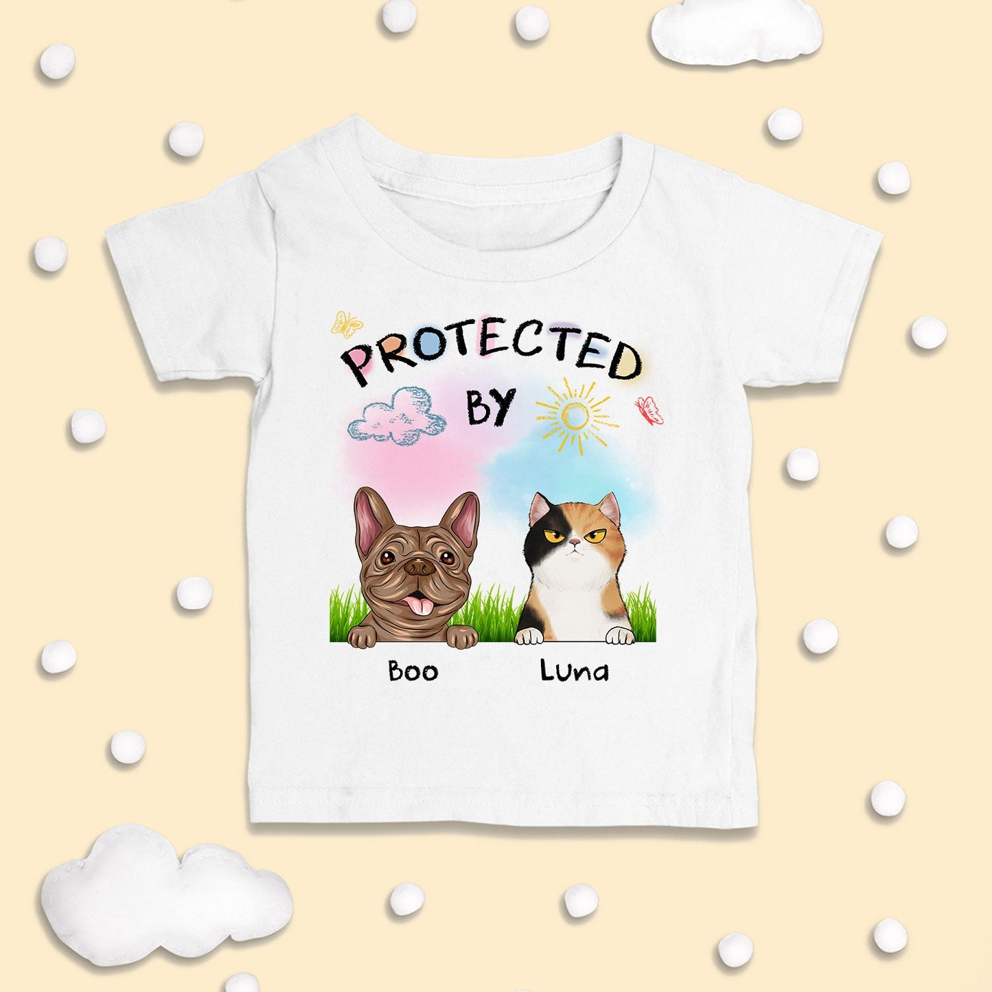 Protected By - Personalized Custom Shirt & Baby Onesie