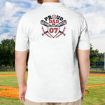 Proud Dad Of Baseball Player Gift For Dad, Grandpa - Custom Polo Shirt