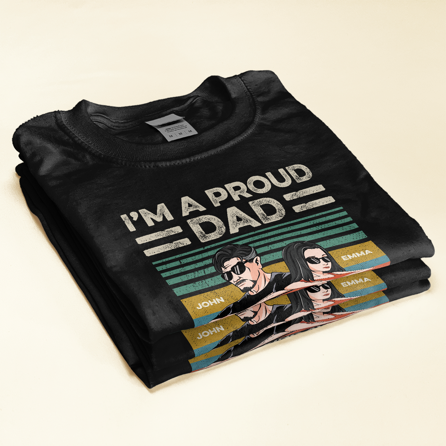 Proud Dad Of Freaking Awesome Daughter - Personalized Shirt