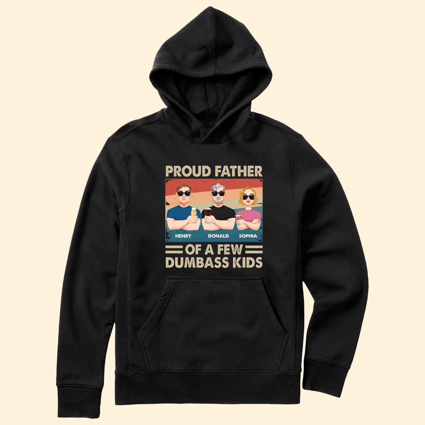 Proud Father Of A Few Kids - Personalized Shirt