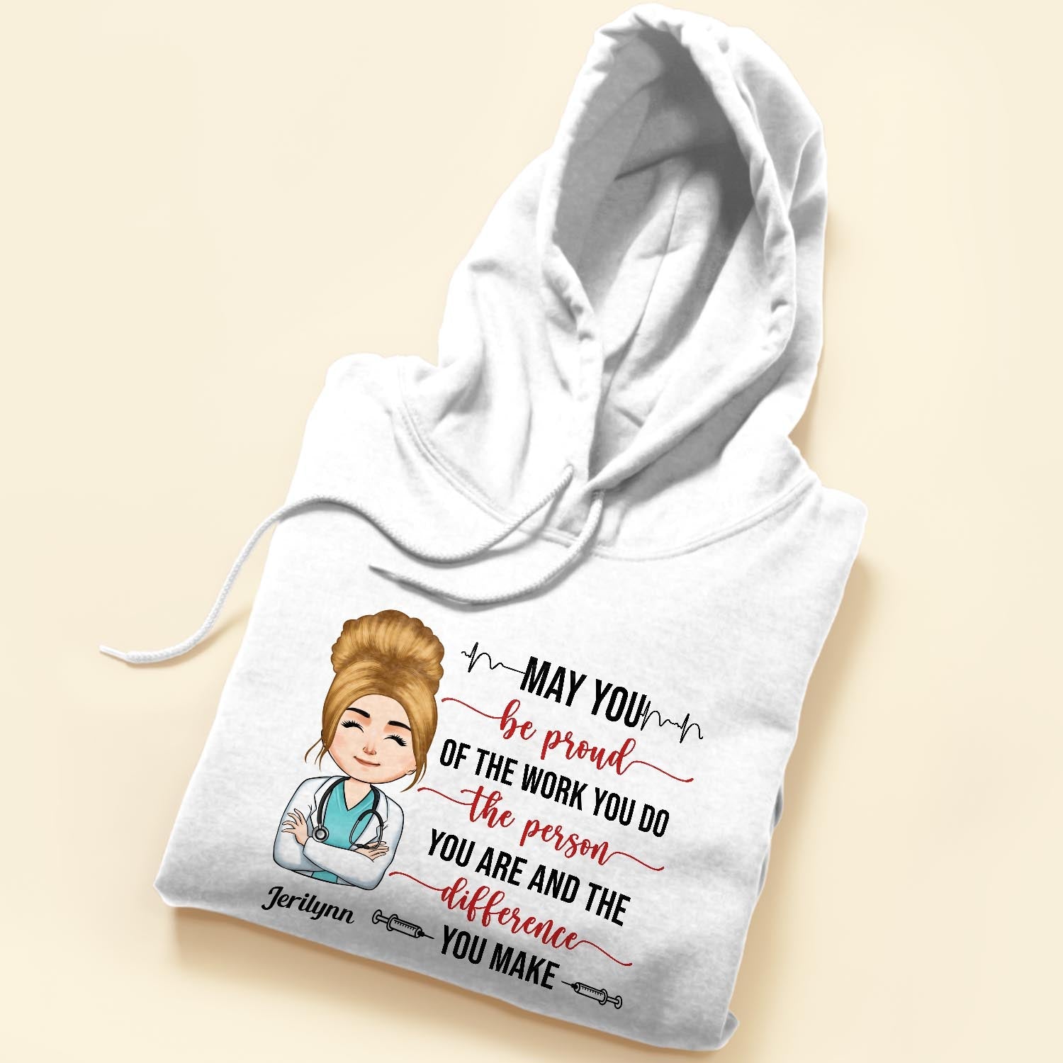 Proud Of The Work You Do #Nurselife - Personalized Shirt - Birthday Gift For Nurse, Doctor