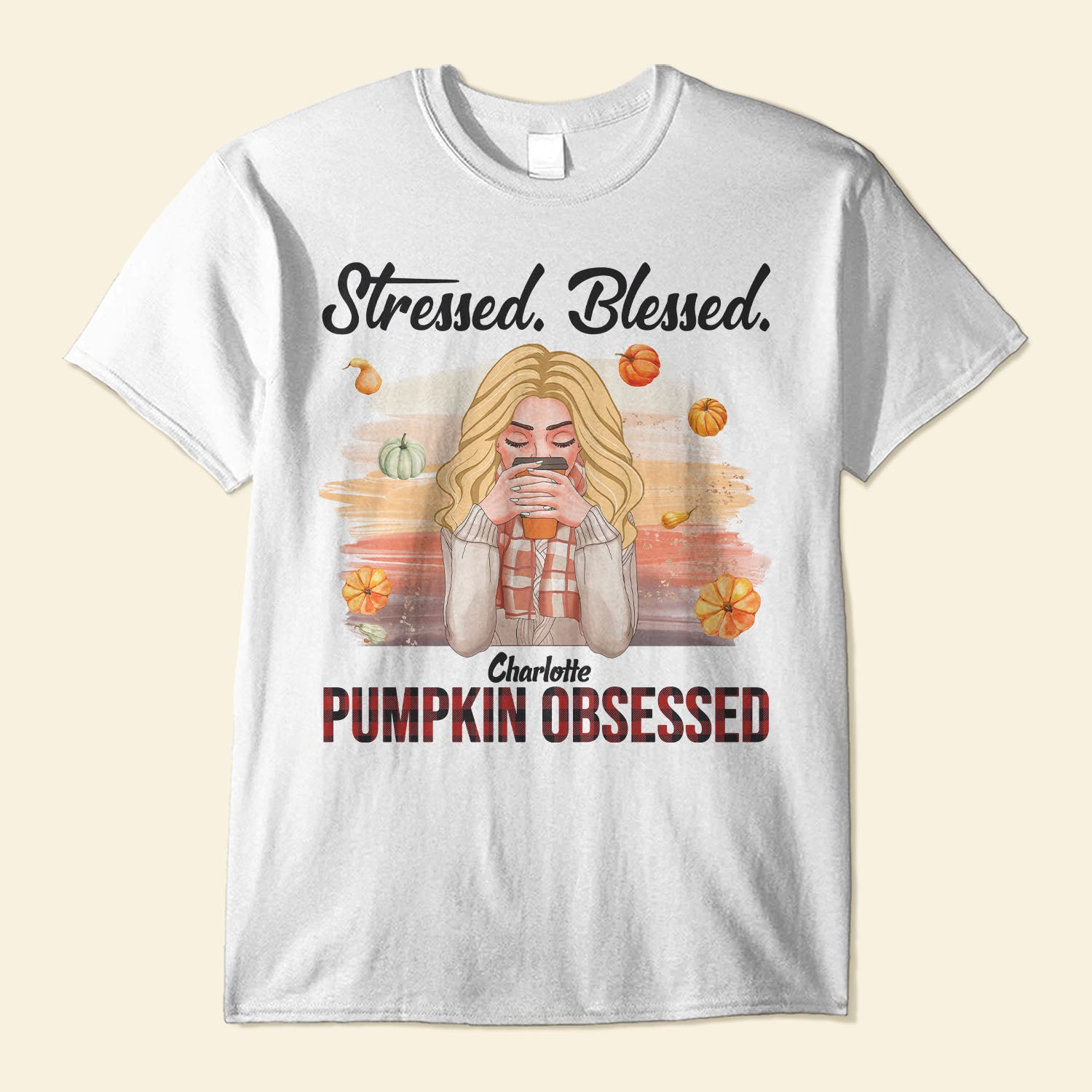 Pumpkin Obsessed - Personalized Shirt - Fall Season Gift For Pumpkin Lovers