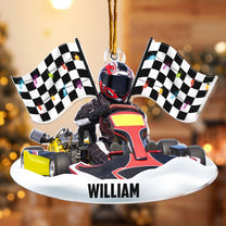 Racing Team Racing Gifts For Fan - Personalized Acrylic Photo Ornament