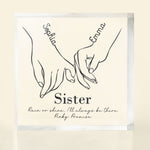 Rain Or Shine, I'll Always Be There - Personalized Custom Square-Shaped Acrylic Plaque