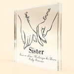 Rain Or Shine, I'll Always Be There - Personalized Custom Square-Shaped Acrylic Plaque