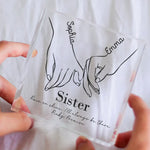 Rain Or Shine, I'll Always Be There - Personalized Custom Square-Shaped Acrylic Plaque
