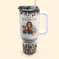 Reading Cup - Personalized 40oz Tumbler With Straw