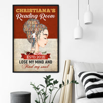 Reading Room - Personalized Poster/Canvas - Birthday Gift For Book Lovers - Book Girl