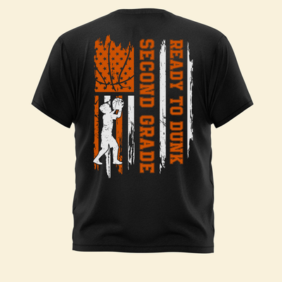 Ready To Slam-Dunk School - Personalized Shirt - Back To School Gift For Student Kids, Son, Daughter, Basketball Lover