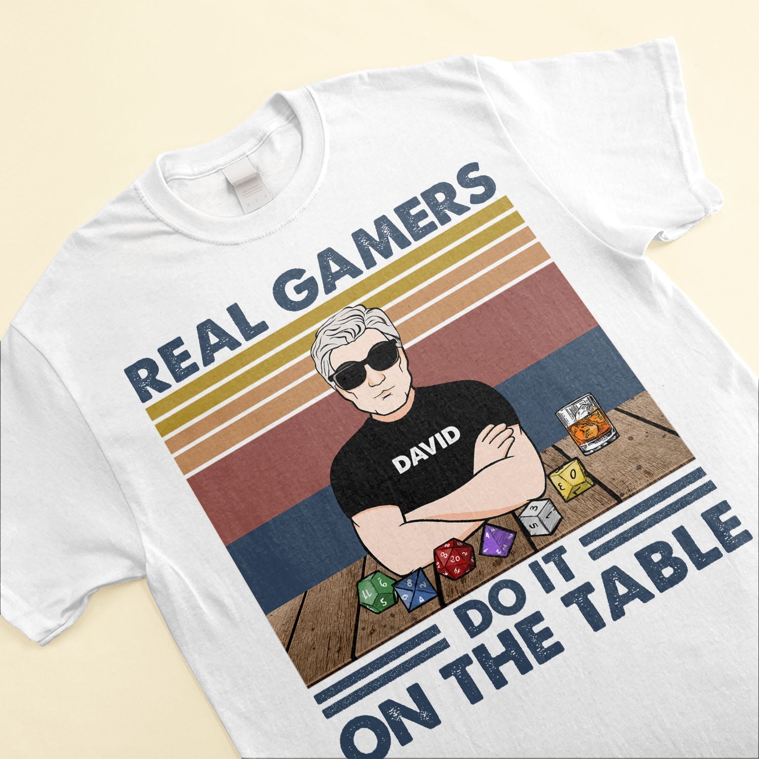 Real Gamers Do It On The Table - Personalized Shirt - BirthdayGift For Dnd Lover, Gamer