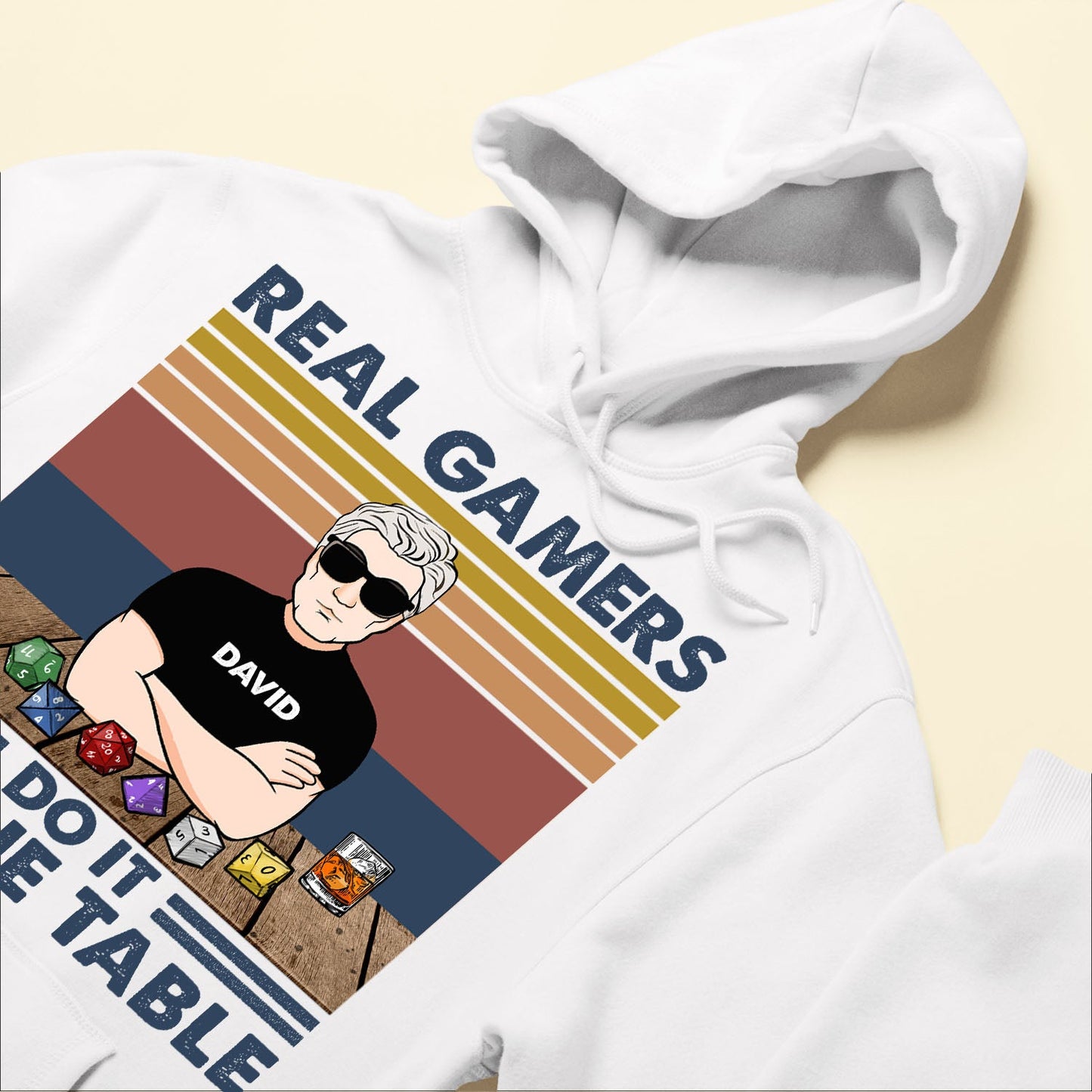 Real Gamers Do It On The Table - Personalized Shirt - BirthdayGift For Dnd Lover, Gamer