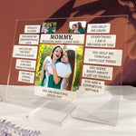 Reasons Why I Love - Personalized Acrylic Photo Plaque