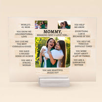 Reasons Why I Love - Personalized Acrylic Photo Plaque